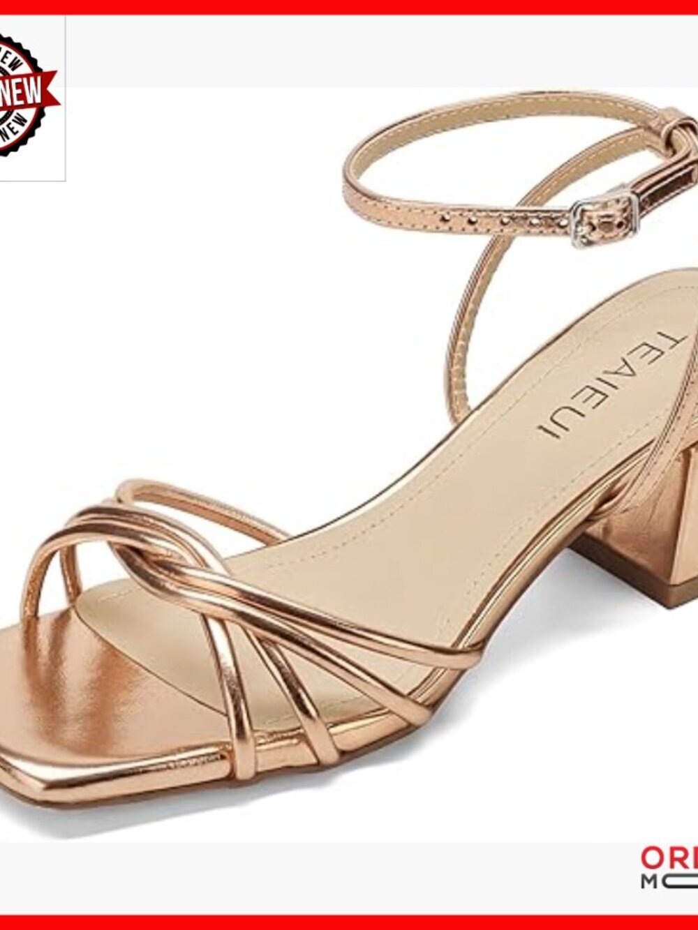 Strappy Heels Square Open Toe Sandals Chunky Block Heel Ankle Strap Wedding Prom
